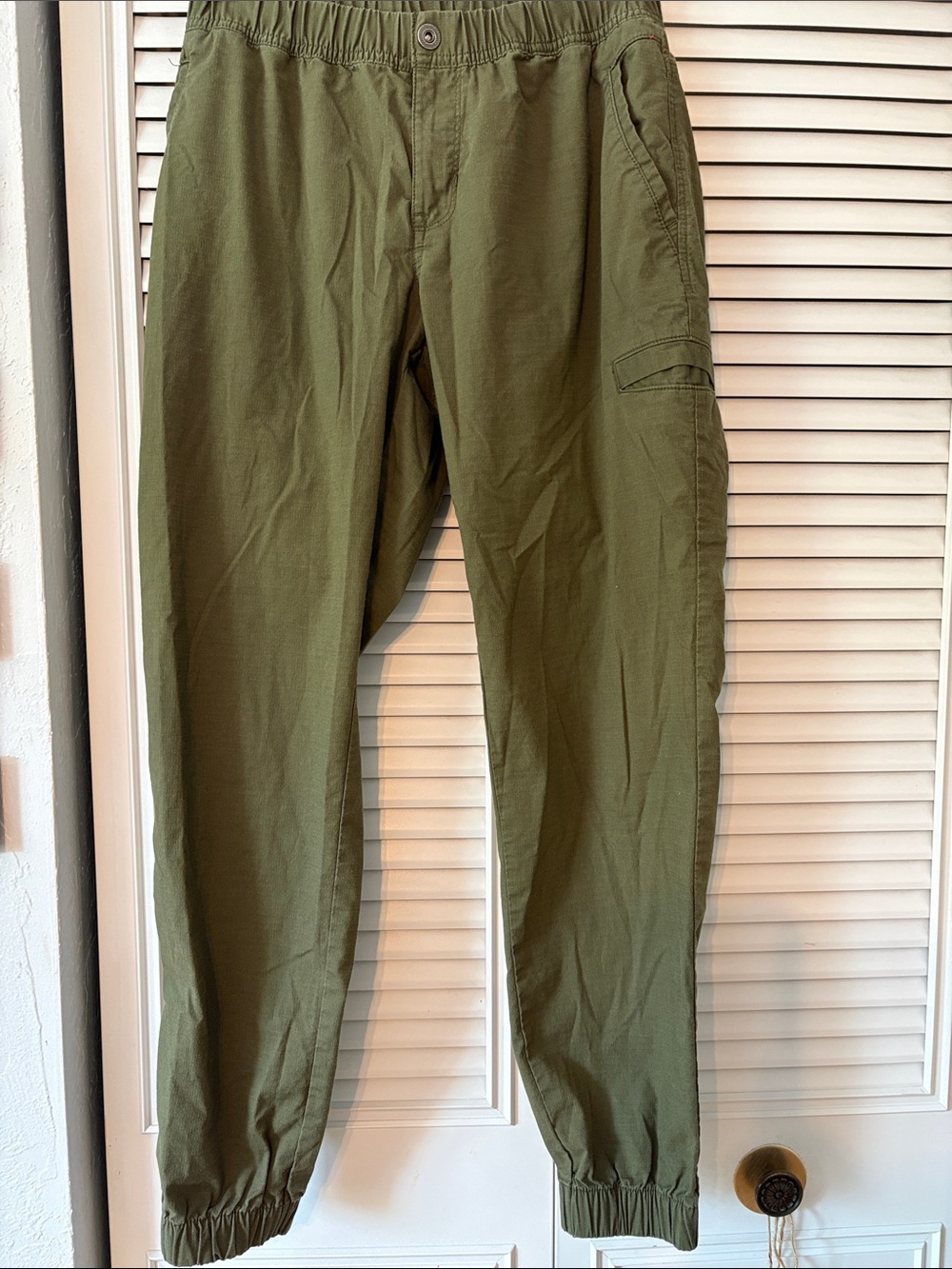 Prana Olive Green Cargo Joggers Size 8